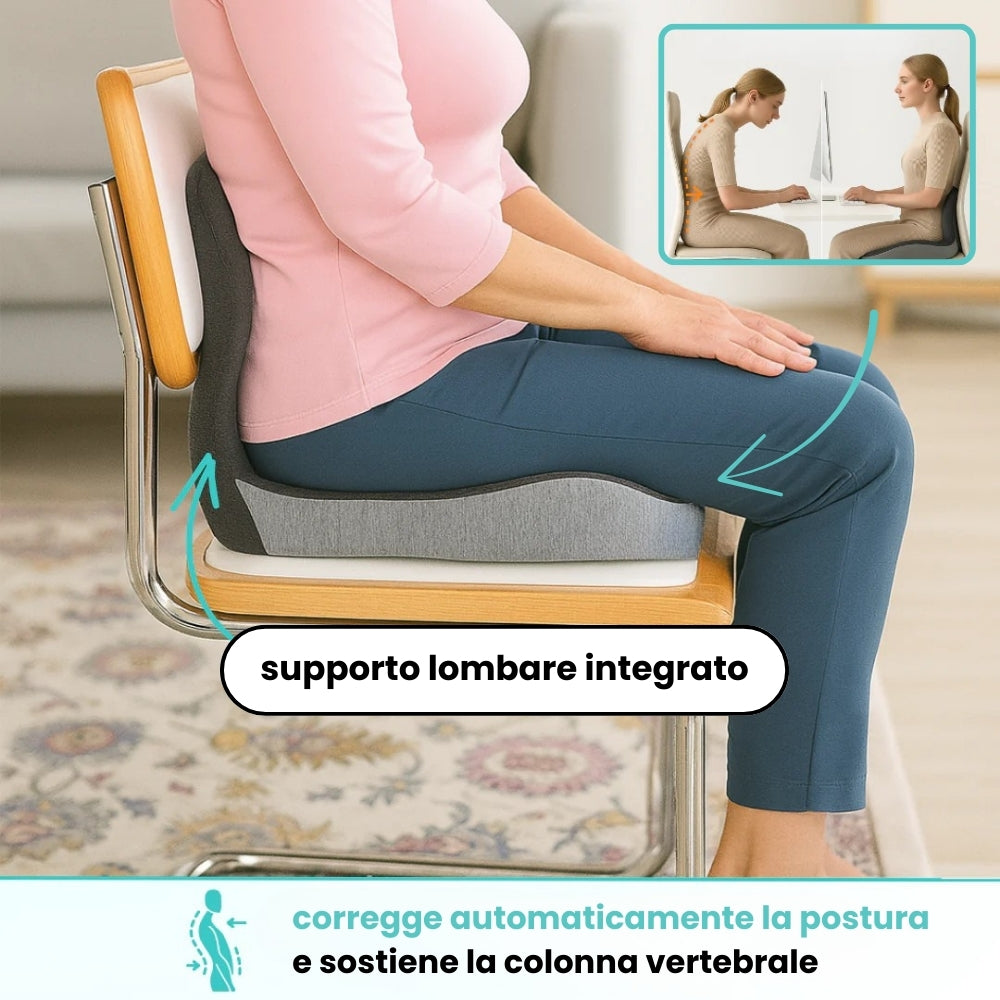 Cuscino Ortopedico Lombare in Memory Foam
